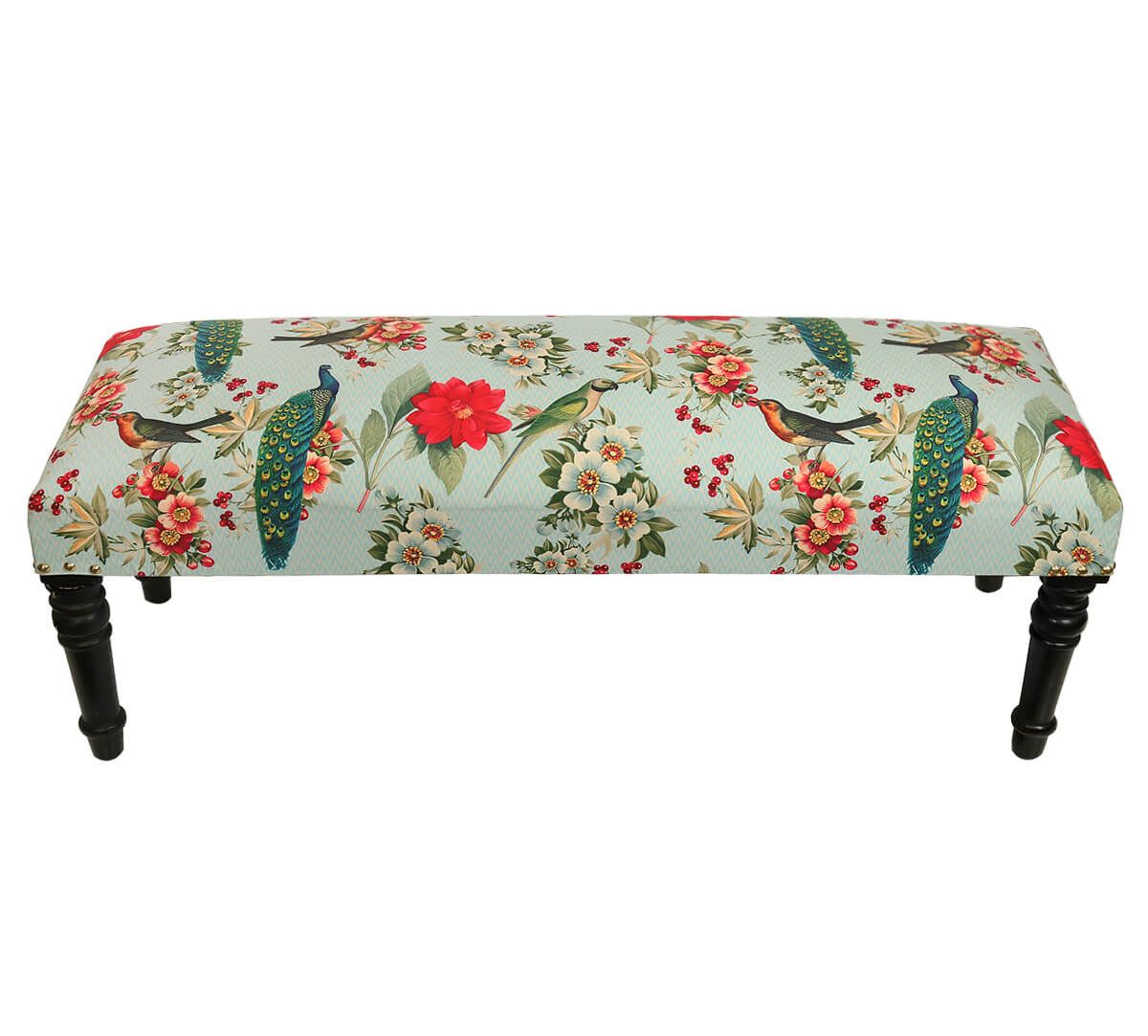 India Circus Feathered Garden Wooden Bench