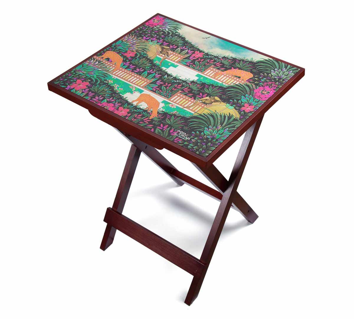 India Circus Floors of Flourish Side Table