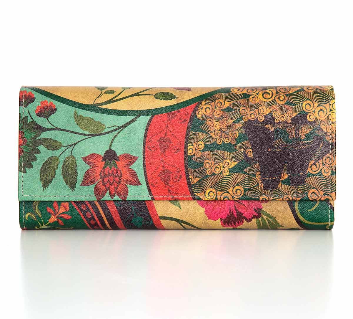 India Circus Floral Embroidery Ladies Wallet