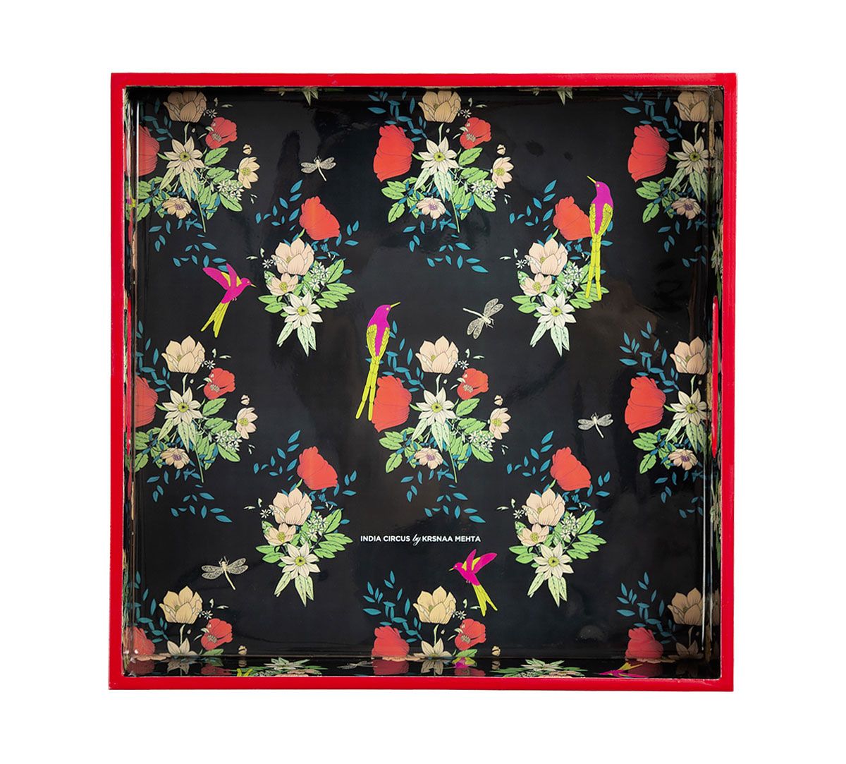 India Circus Floral Fascination Square Tray