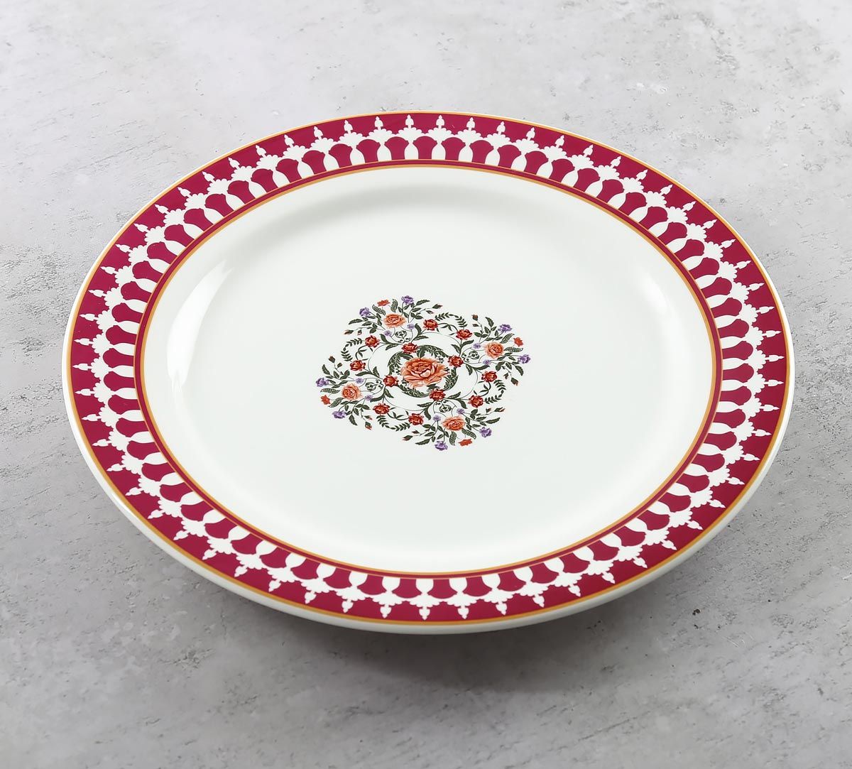 India Circus Floral Fountain Dinner Plate