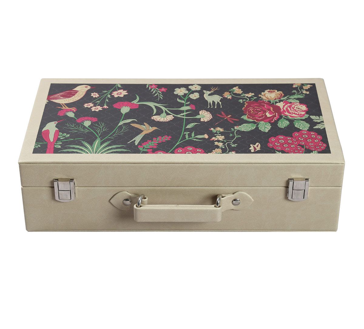 India Circus Floral Galore Leather Watch and Eyewear Box