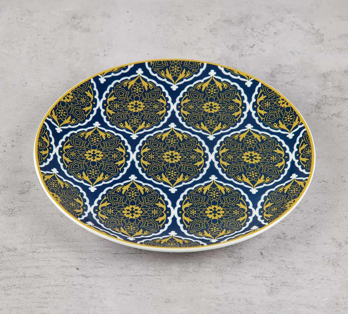 India Circus Floral Hypnosis Quarter Plate