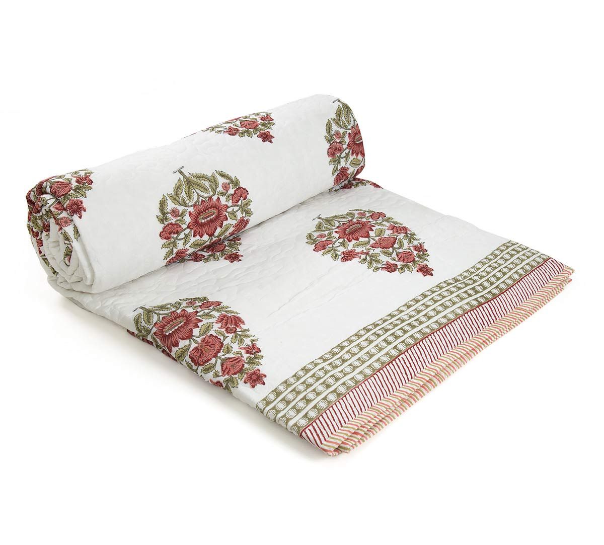 India Circus Flower Show Quilted Comforter Set