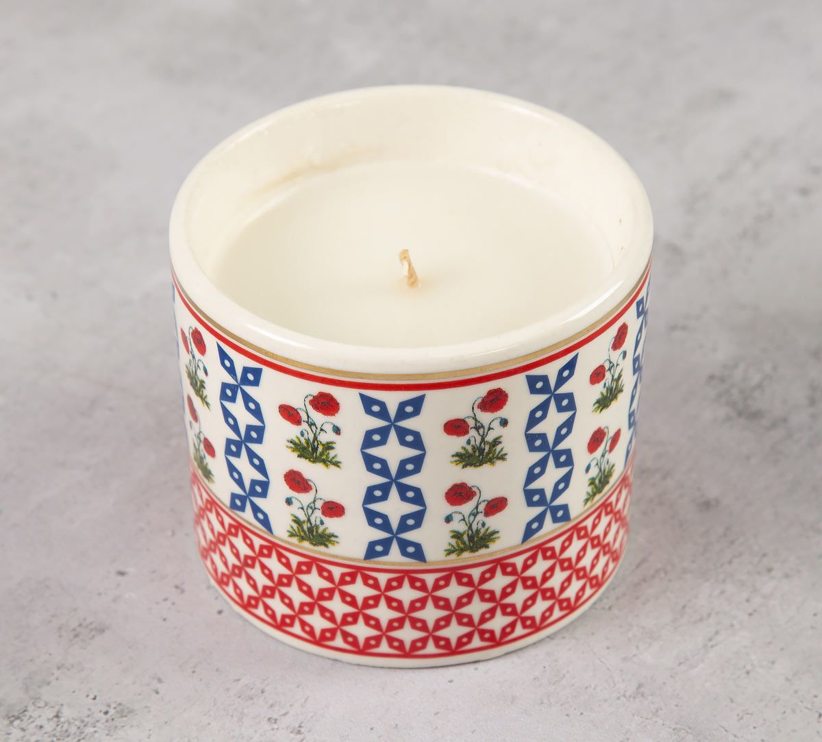 India Circus Flowers and Ferns Candle Votive
