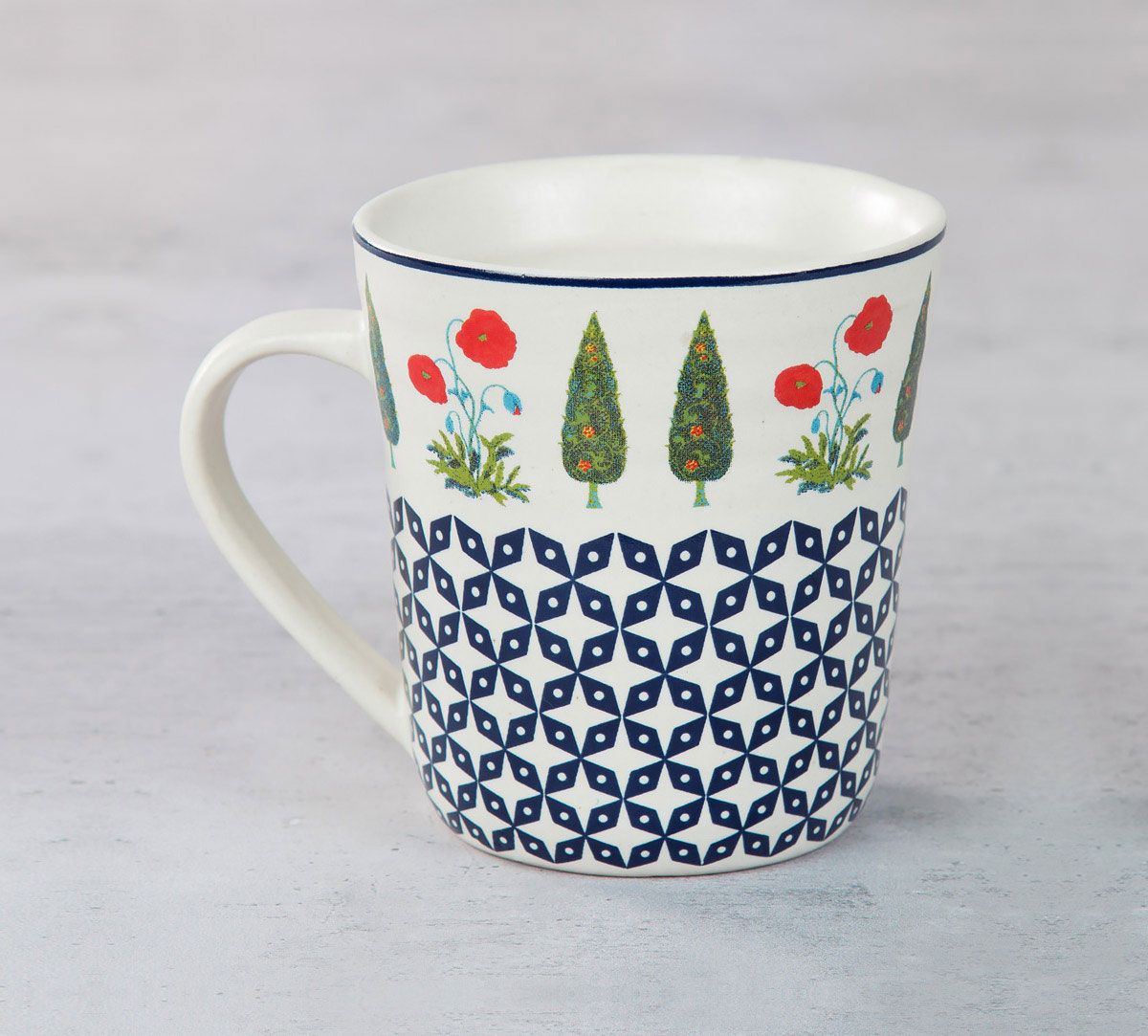 India Circus Flowers and Ferns Mug