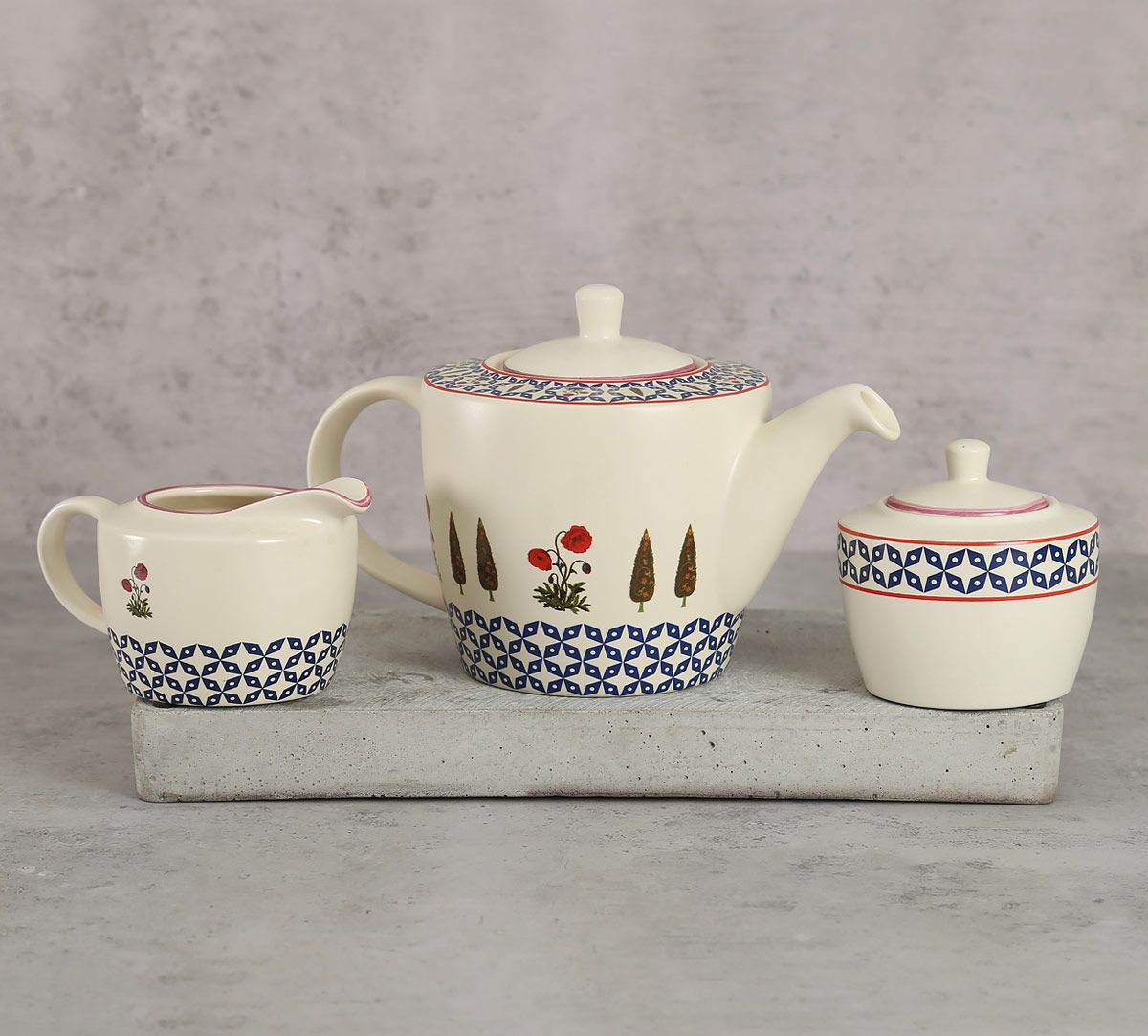 India Circus Flowers and Ferns Tea Set