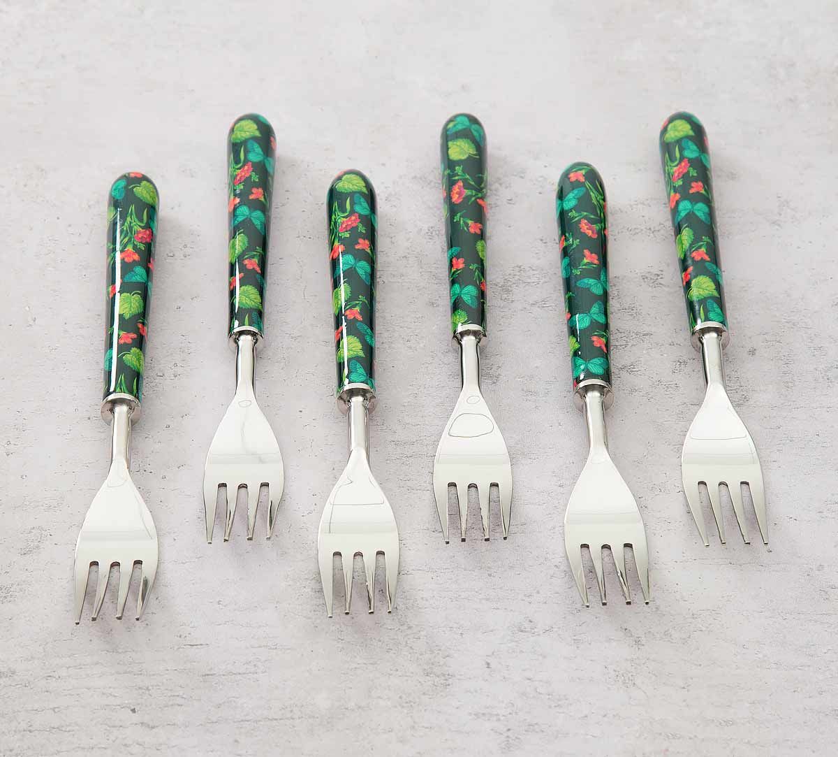 India Circus Fluttering Extravagance Table Fork Set of 6