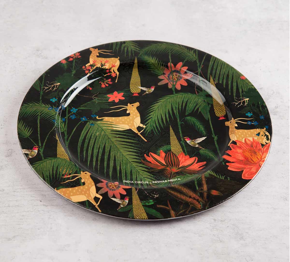 India Circus Forest Fetish 11 inch Decor Plate