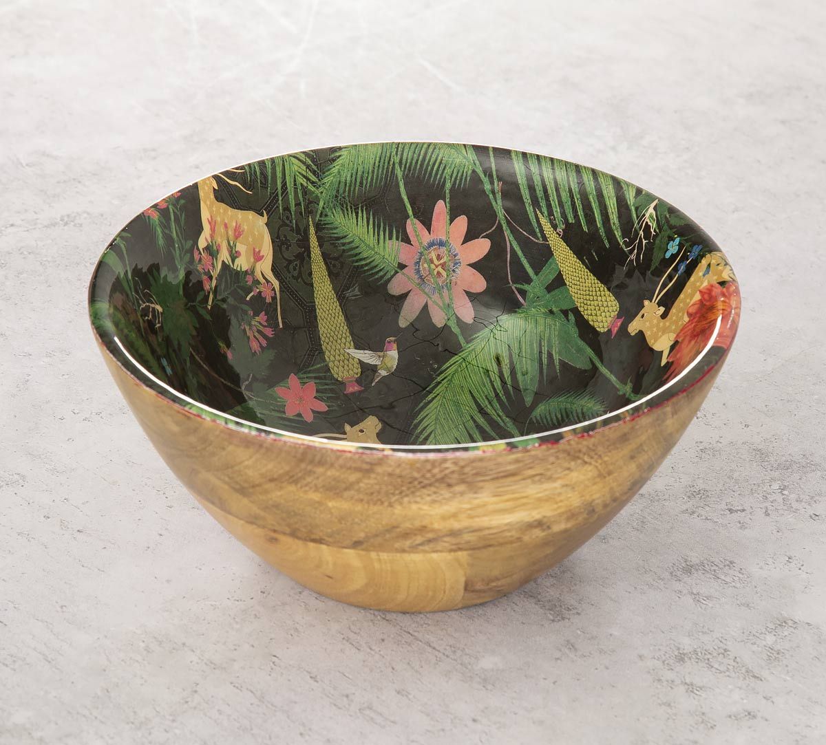 India Circus Forest Fetish Wooden Bowl