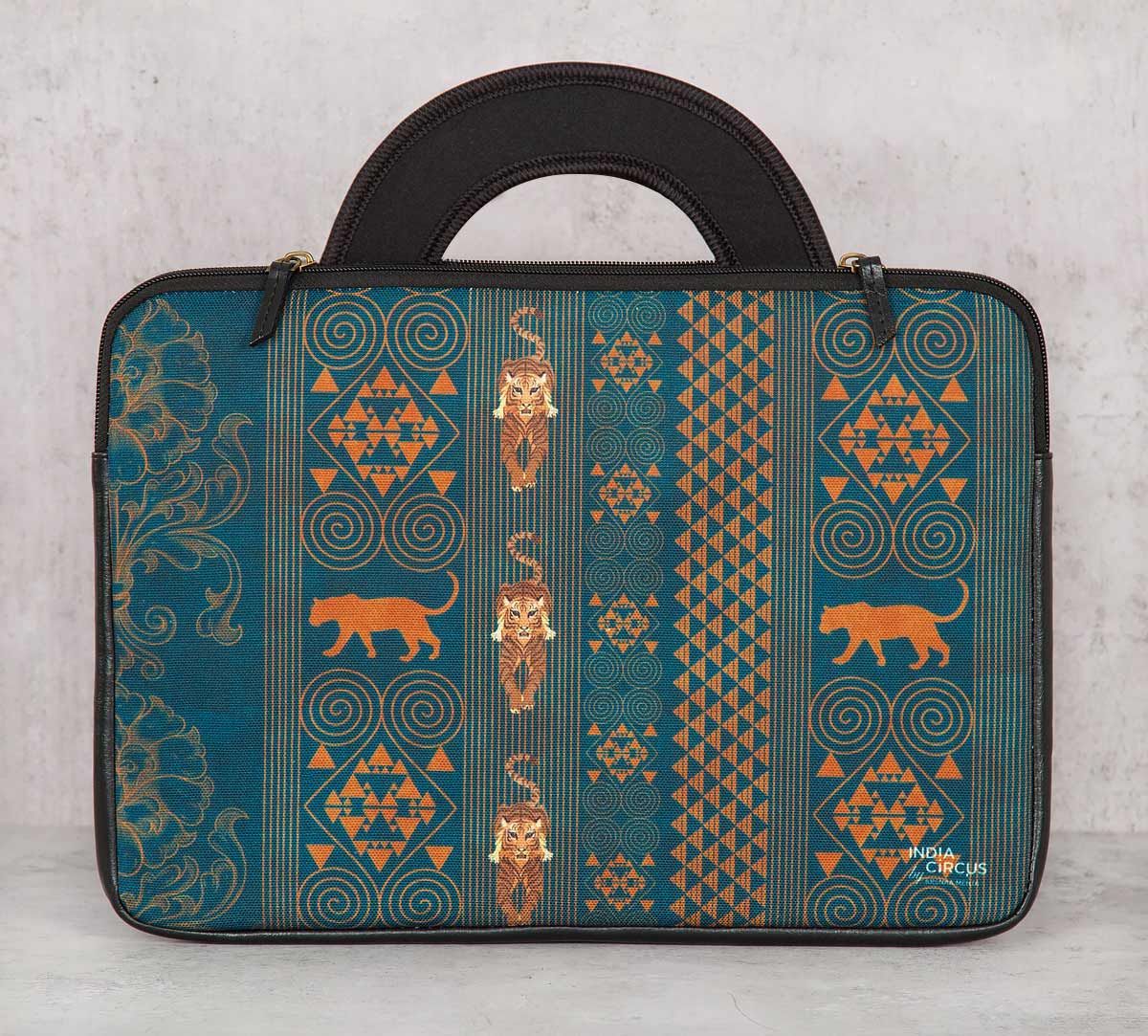 India Circus Geometrical Empress Blue 13-inch Laptop Bag