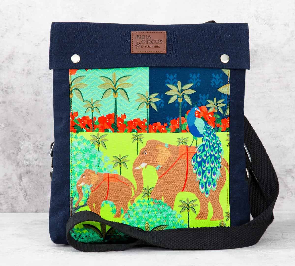India Circus Indian Authenticity Sling Denim Backpack