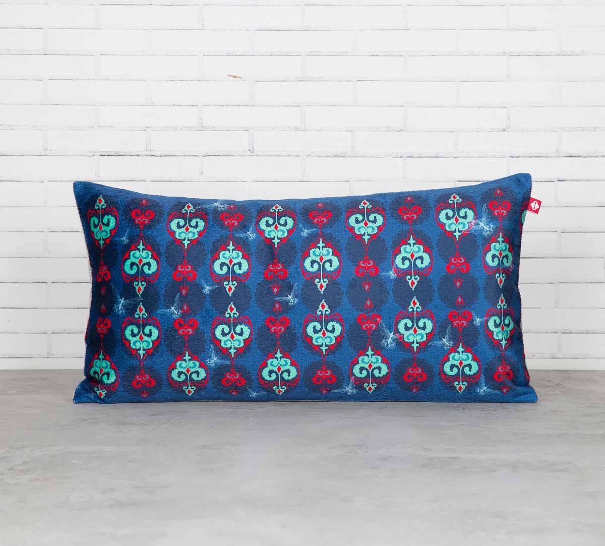 India Circus Inverted Spade Arrows Blended Velvet Cushion Cover
