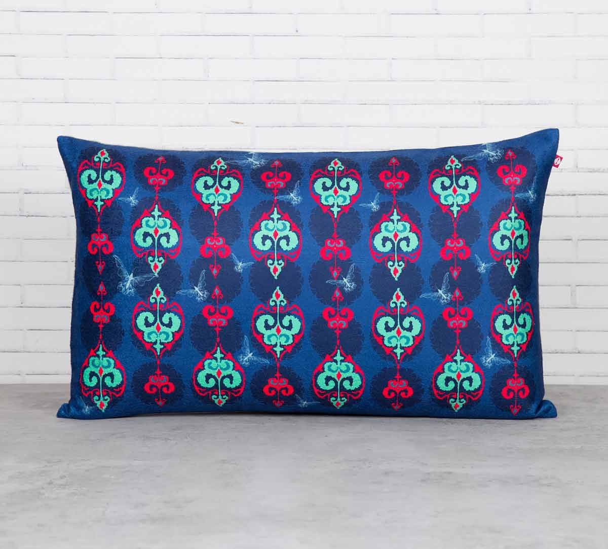 India Circus Inverted Spade Arrows Blended Velvet Cushion Cover