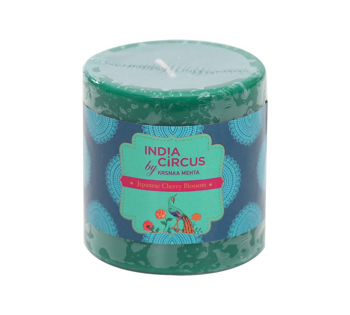 India Circus Japanese Cherry Blossom Drum Candle