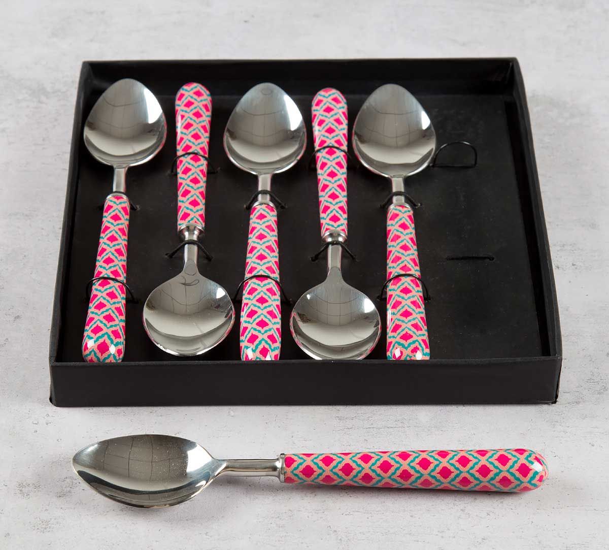India Circus Lattice Practice Table Spoon Set of 6