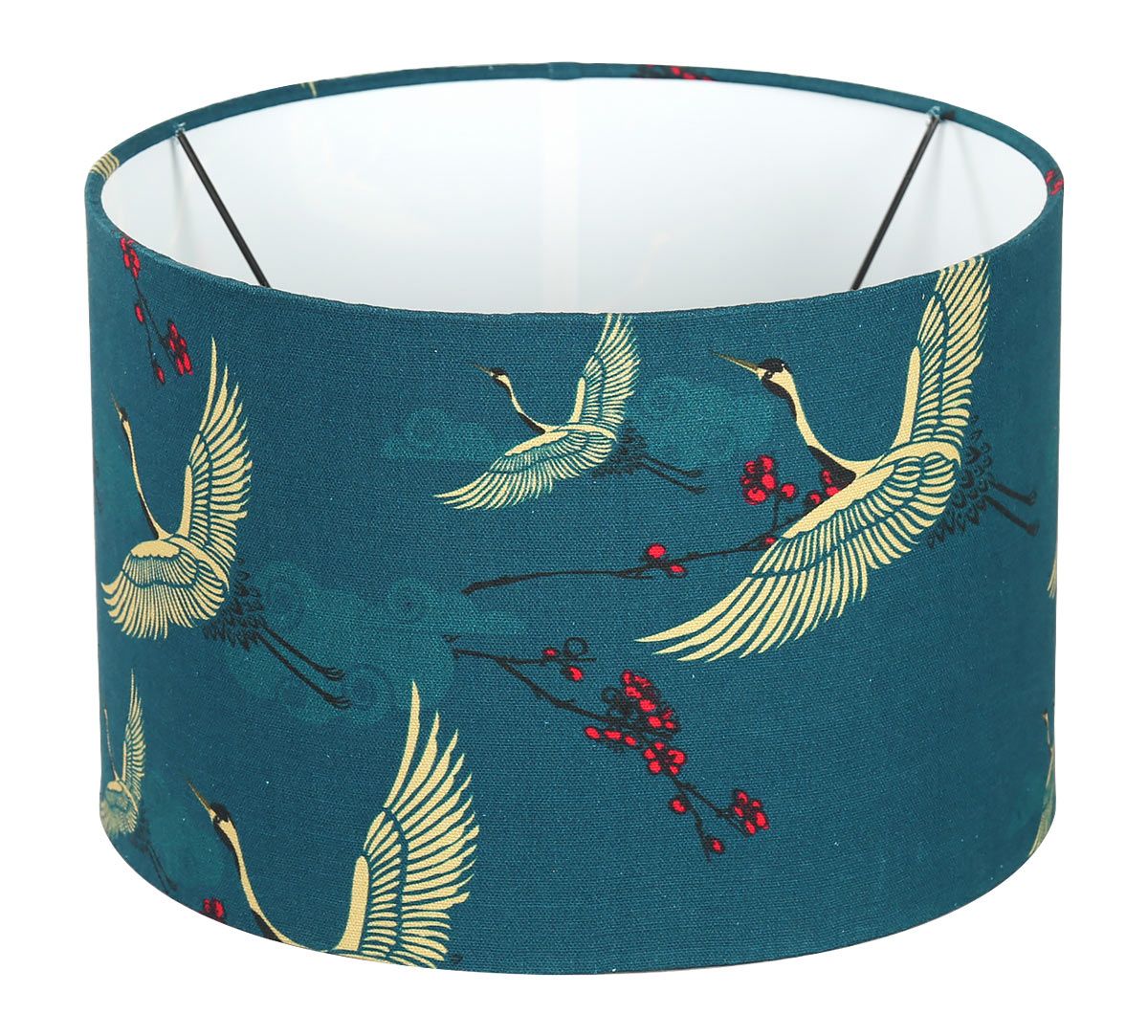India Circus Legend of the Cranes Cylindrical Lamp Shade