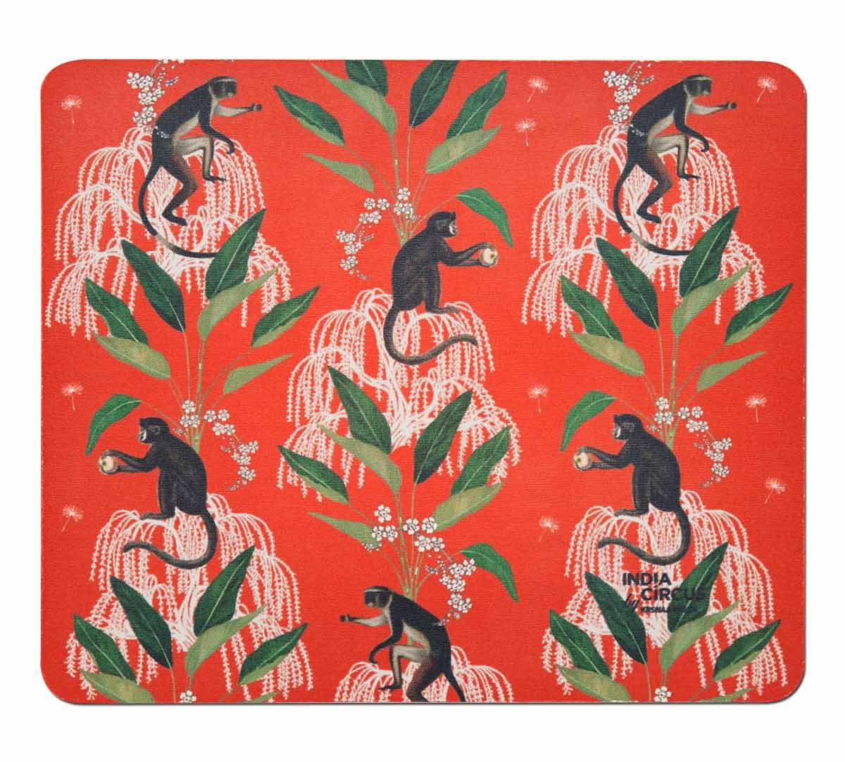 India Circus Monkey Games Mouse Pad