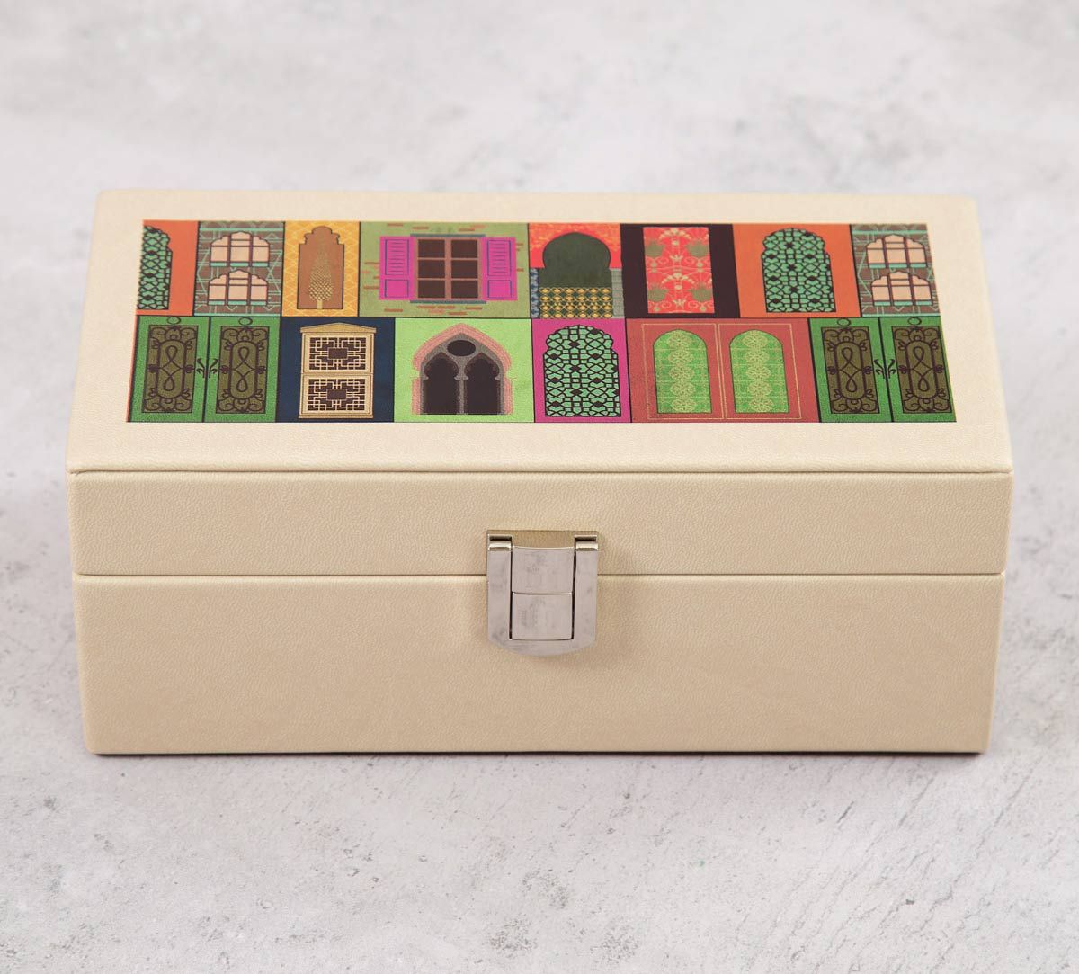 India Circus Mughal Doors Reiteration Leather Watch Box