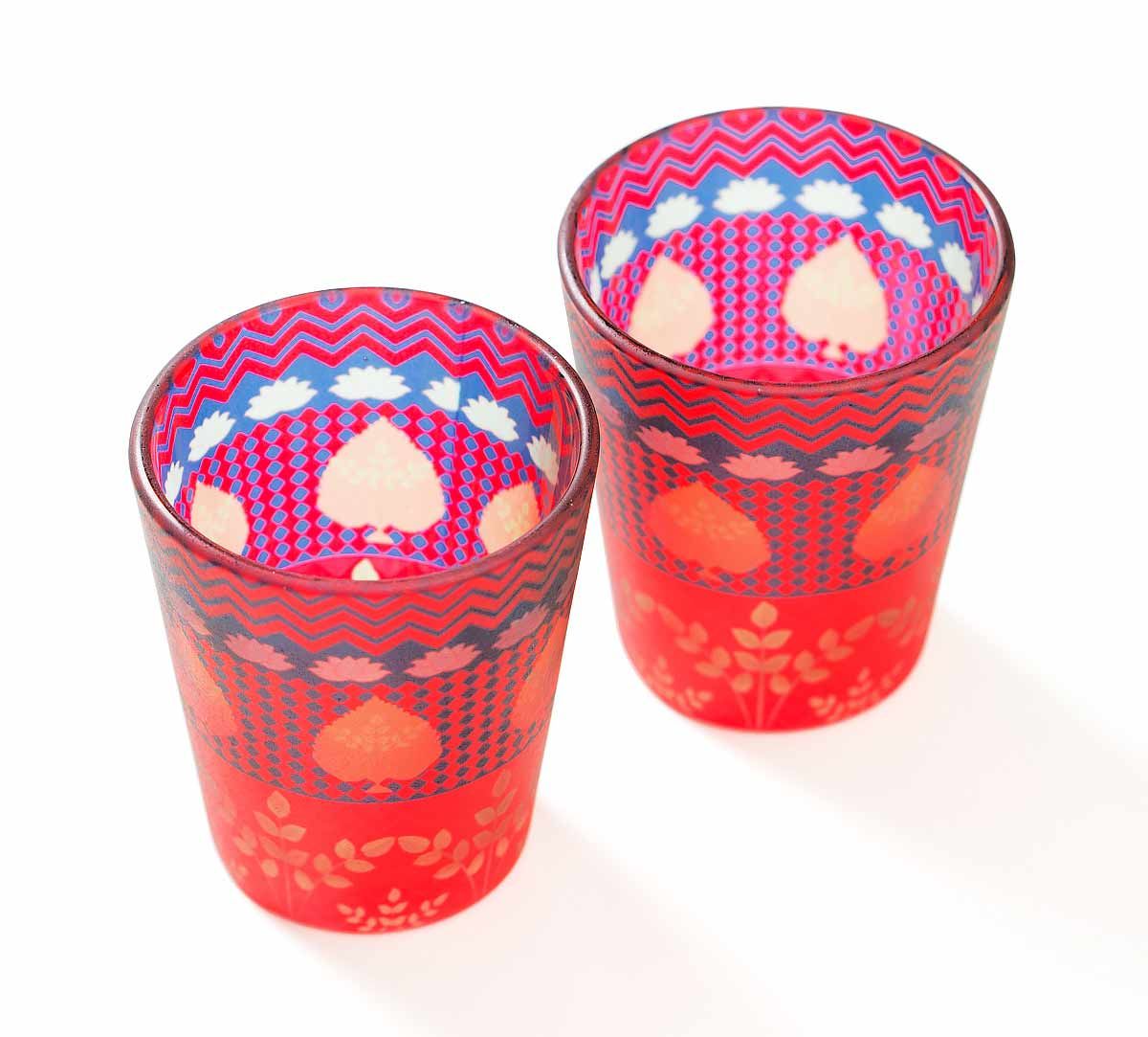 India Circus Placid Patterns Shot Glasses Set of 2