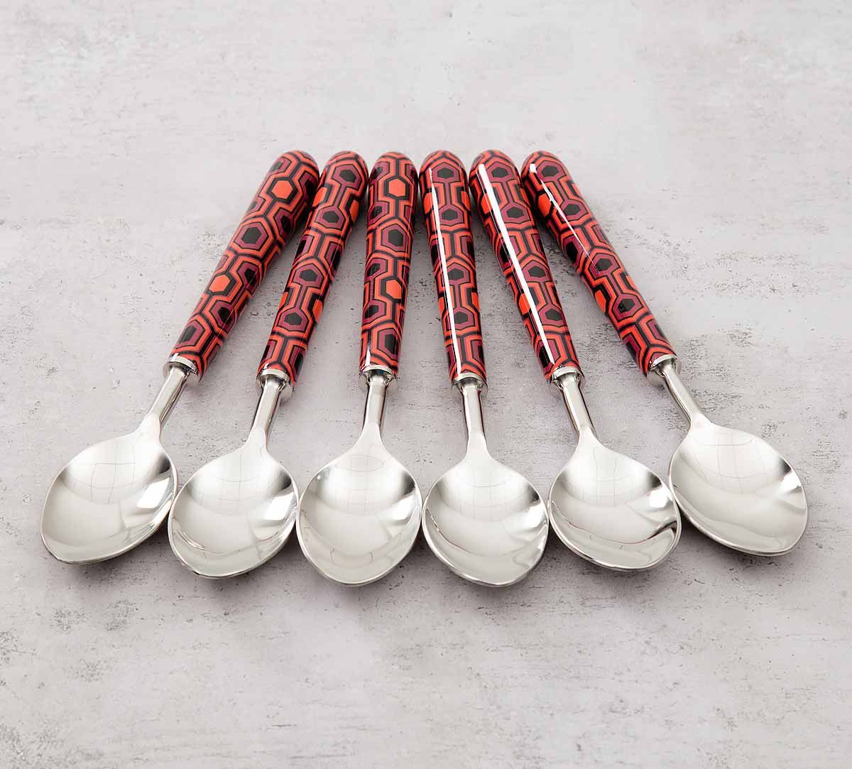 India Circus Prismatic Hexagons Table Spoon Set of 6