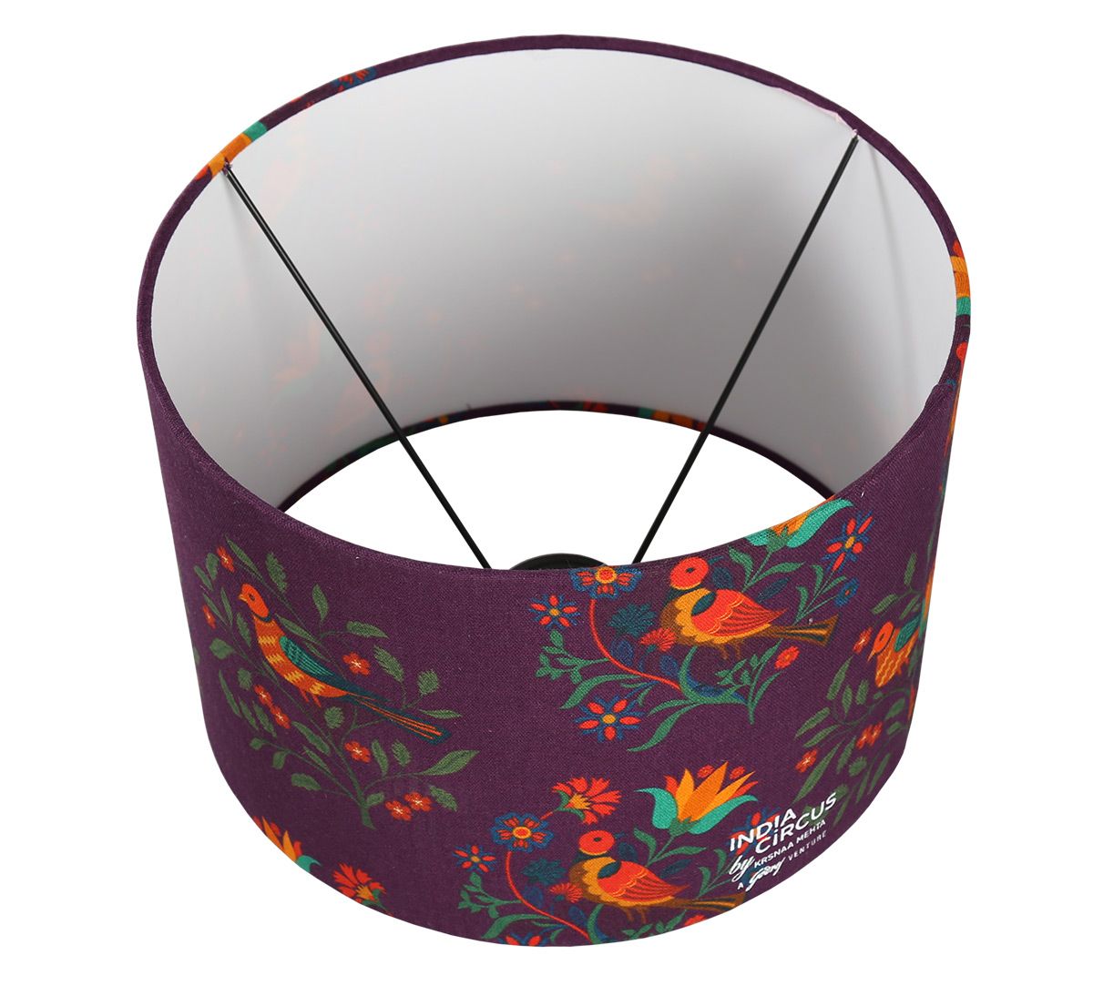 India Circus Psittacines Enquiry Cylindrical Lamp Shade