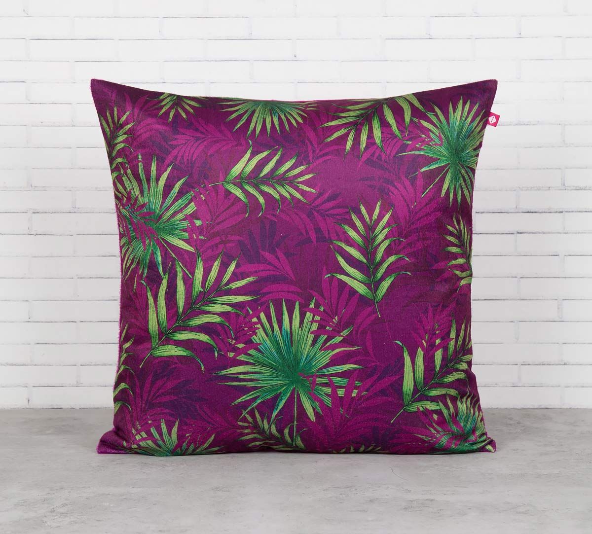 India Circus Sangria Tropical Fall Blended Velvet Cushion Cover