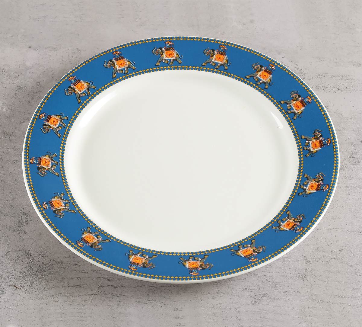 India Circus Swirling Safari Dinner Plate