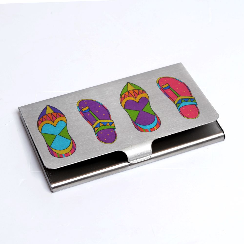 Jalebi Funky Slippers Visiting Card Holder