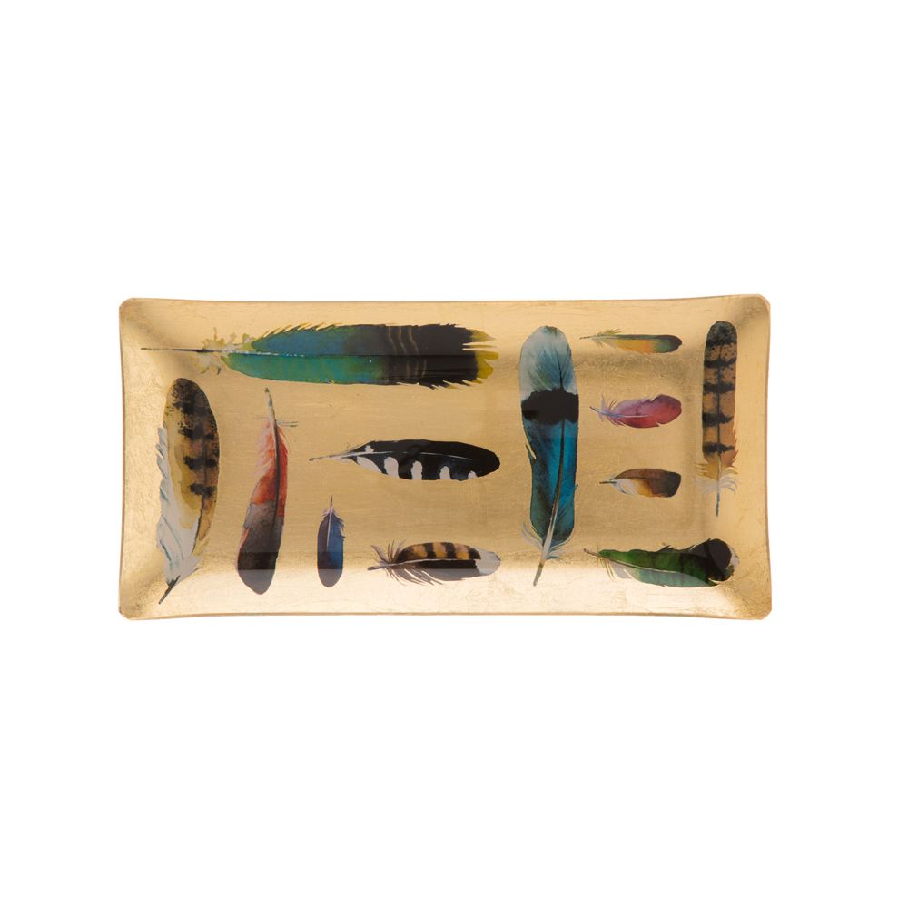 Kuheli Floating Feathers Decorative Platter