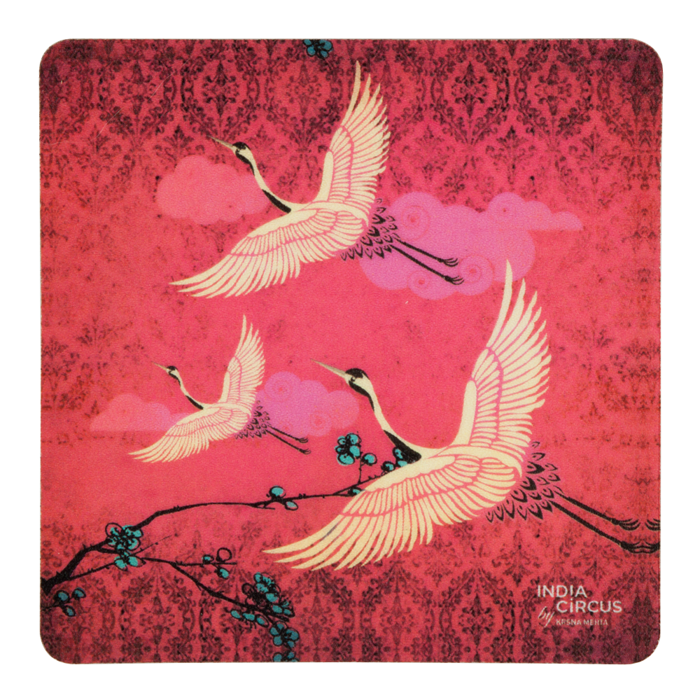 Legend of the Cranes Rubber Coasters - (Set of 6)