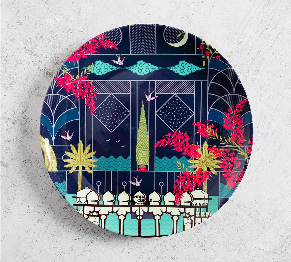 Portico of Divinty 8 inch Decorative and Snacks Platter