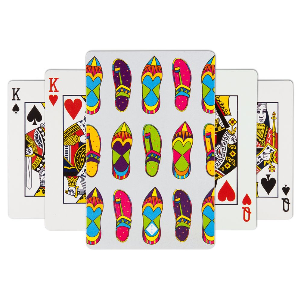 Jalebi Stunning Slippers Playing Card - (Set of 2)