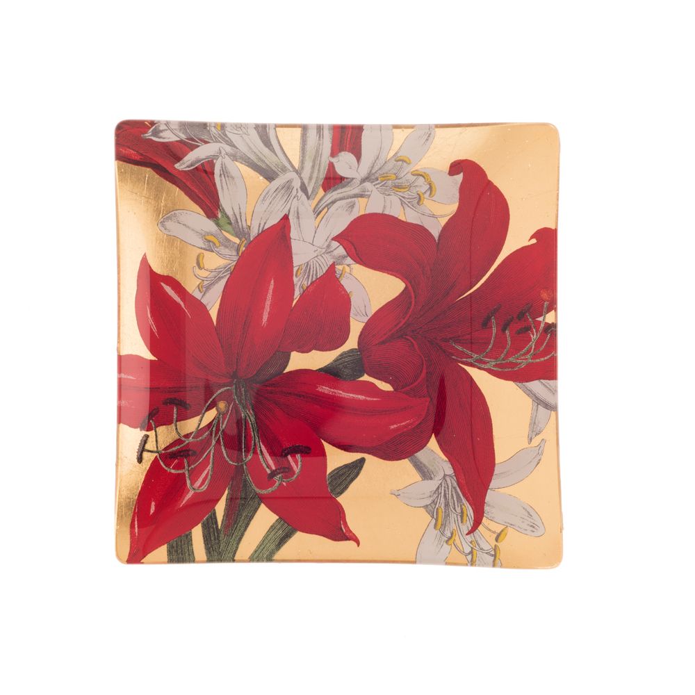 Tamara Scarlett Lilies Decorative Platter