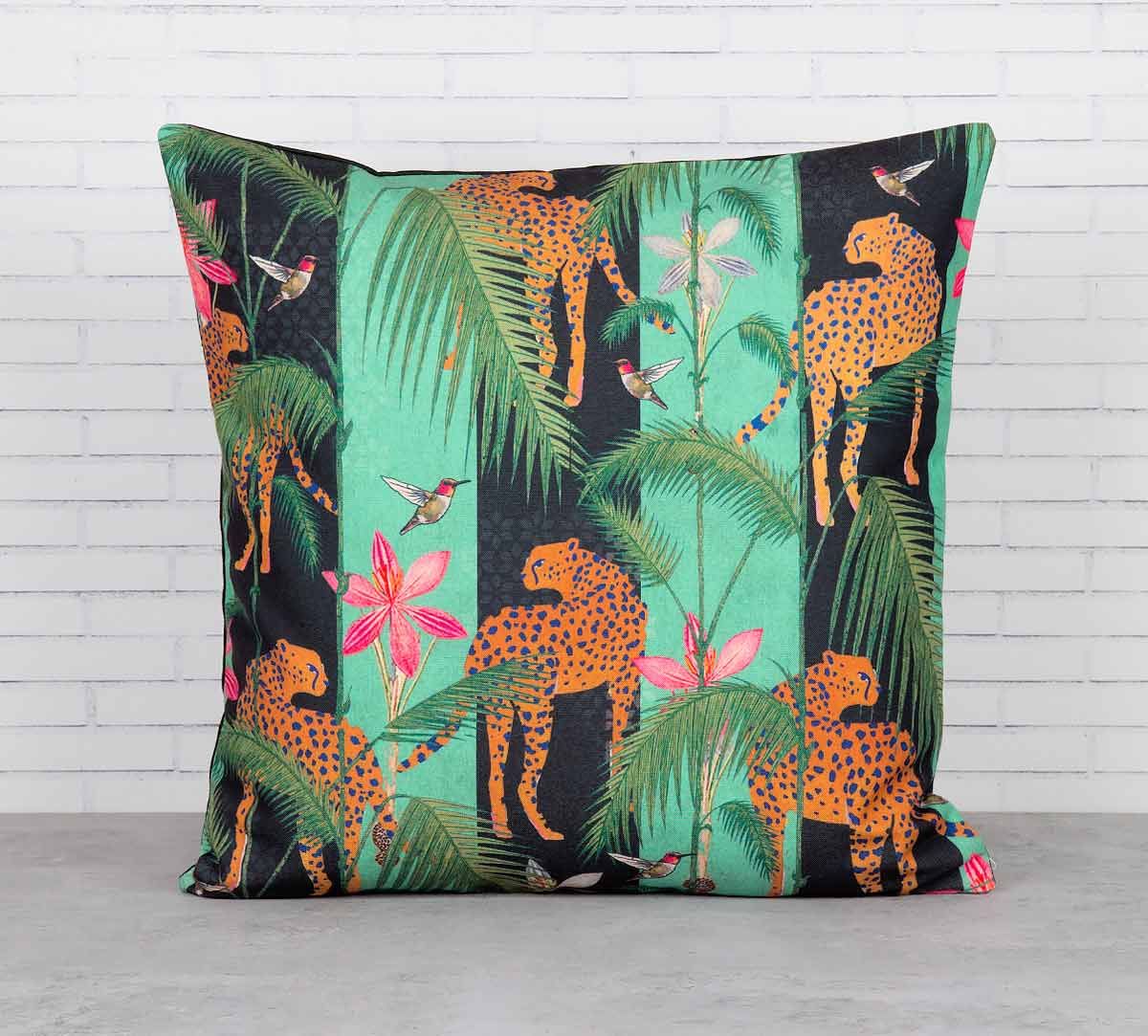 India Circus The Famished Cheetah Cushion Cover