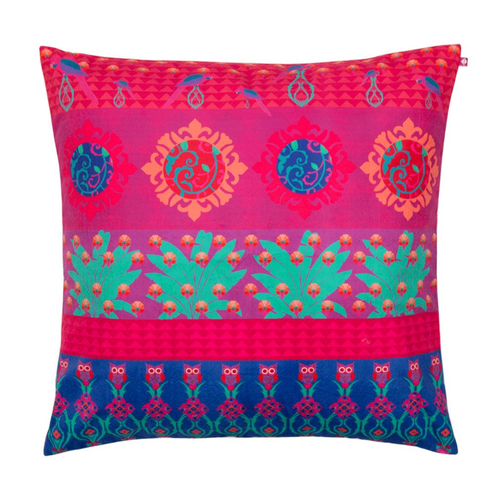 Tropical Wonderland Poly Velvet Floor Cushion Cover