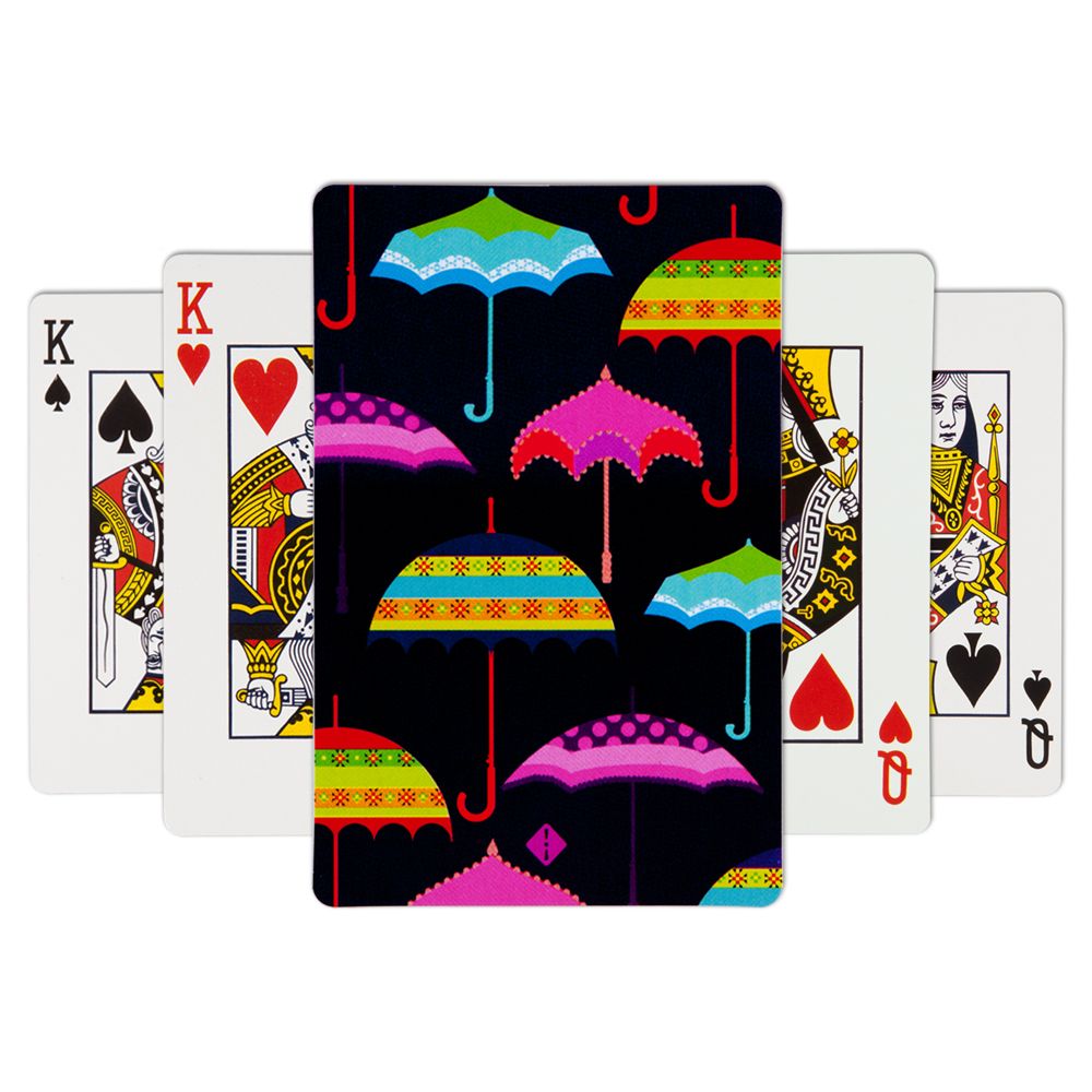 Jalebi Umbrellas Playing Card - (Set of 2)