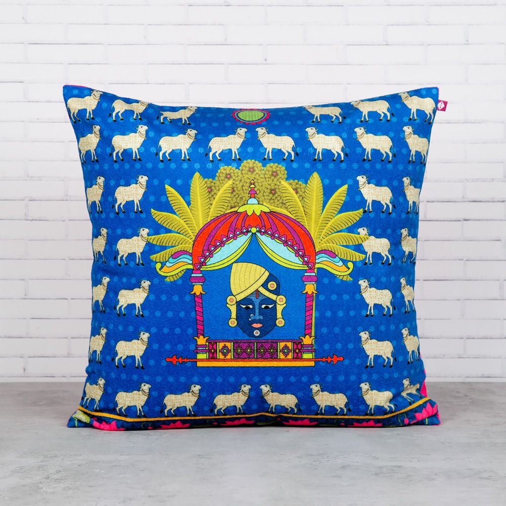 Virgin Heiffers Blended Velvet Cushion Cover