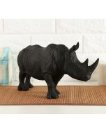 India Circus Black Rhino Calf Figurine