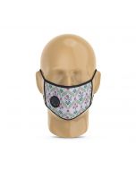 India Circus Blooming Dahlia Protective Face Mask with Breathing Valve