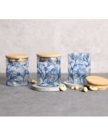 India Circus by Krsnaa Mehta Blaue Blume Glass Jars Set of 3
