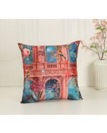 India Circus by Krsnaa Mehta Bliss Paradise Embroidered Cushion Cover