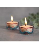 India Circus by Krsnaa Mehta Blooming Dahlia T Lite Candle Votive Set of 2