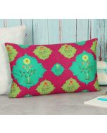 India Circus by Krsnaa Mehta Blossom Tales 12" x 20" Blended Velvet Cushion Cover