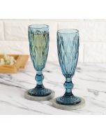 India Circus by Krsnaa Mehta Blue Champagne Glass