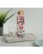 India Circus by Krsnaa Mehta Grey Floral Galore Glass Bottle