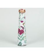 India Circus by Krsnaa Mehta Grey Floral Galore Tapered Copper Bottle