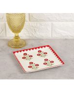 India Circus by Krsnaa Mehta Grey Poppy Flower Small Platter