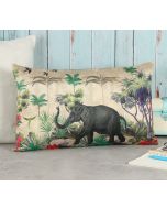 India Circus by Krsnaa Mehta Manoeuvres in the Nature 12" x 20" Blended Taf Silk Cushion Cover