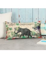 India Circus by Krsnaa Mehta Manoeuvres in the Nature 8" x 16" Blended Taf Silk Cushion Cover